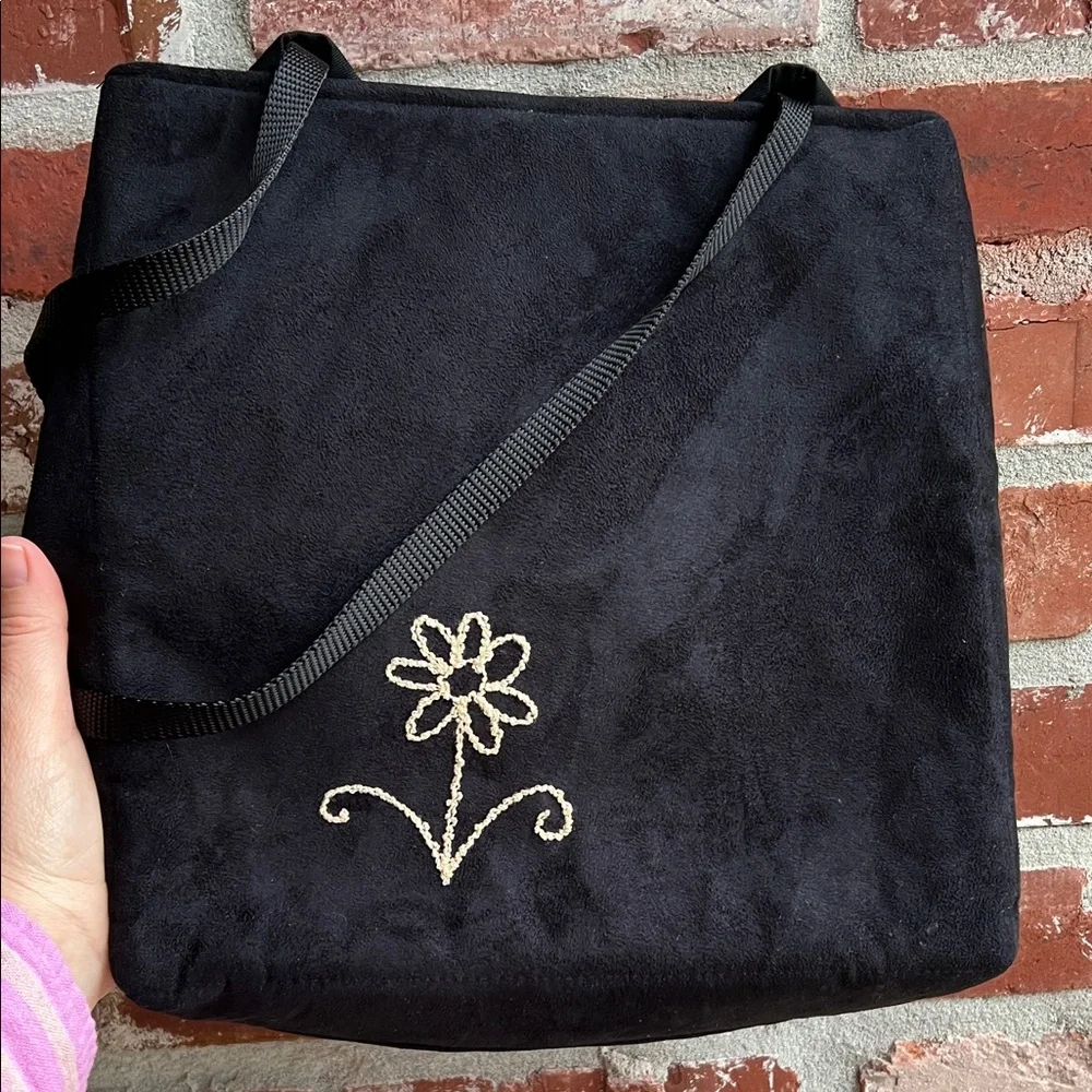 Laura Maclay Embroidered Tote Bag Our Lady of Guadalupe Floral Garden Handmade - Picture 7 of 13